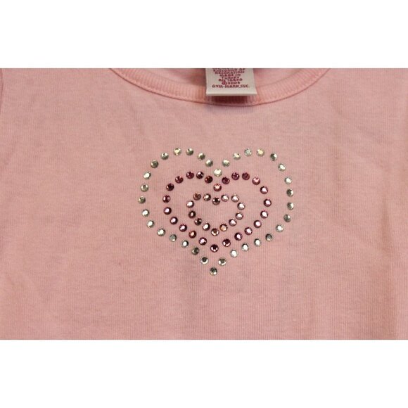 2004 Gymboree Groovy Valentine Shirt sz 5 NWT Pink Heart Love Rhinestone Pink - Picture 3 of 5